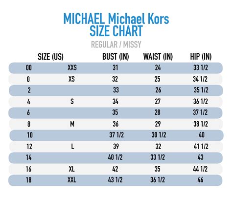 michael kors footwear size chart